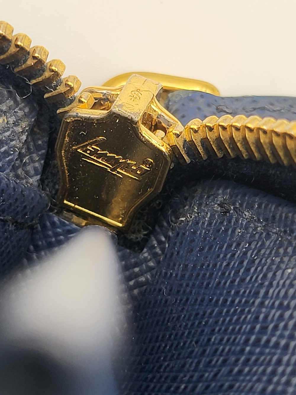 PRADA Blue Saffiano Leather Large Organizer Zip Wallet. Authentic. - Picture 16 of 16